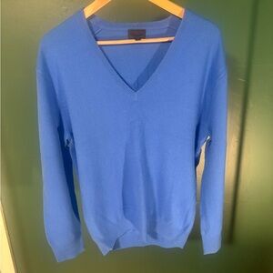 J. Crew Italian Cashmere Sweater in Soft Blue